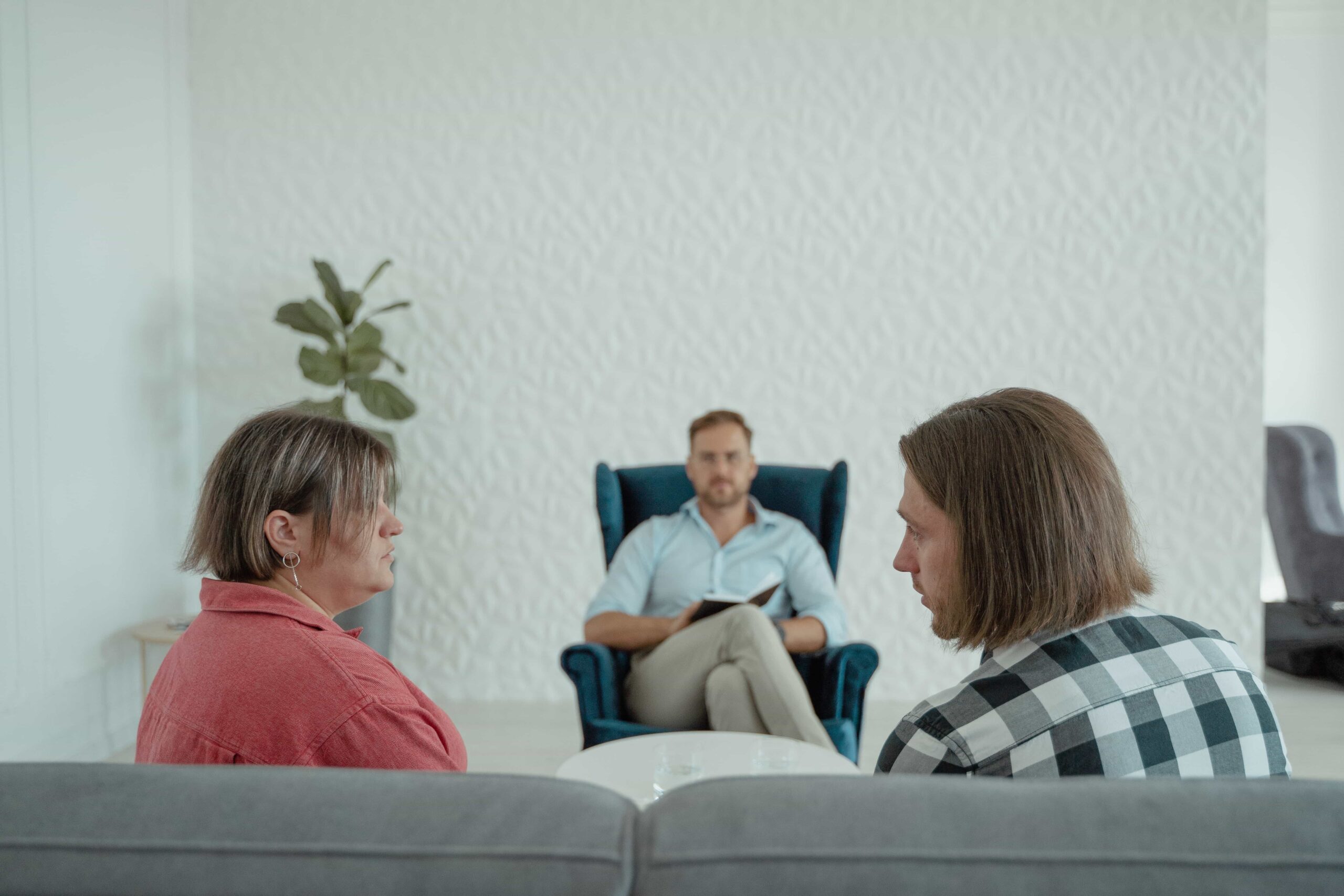 three people discussing what to look for in a marriage counselor